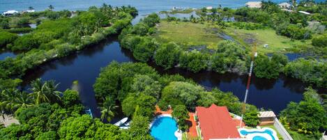 Blick von der Unterkunft