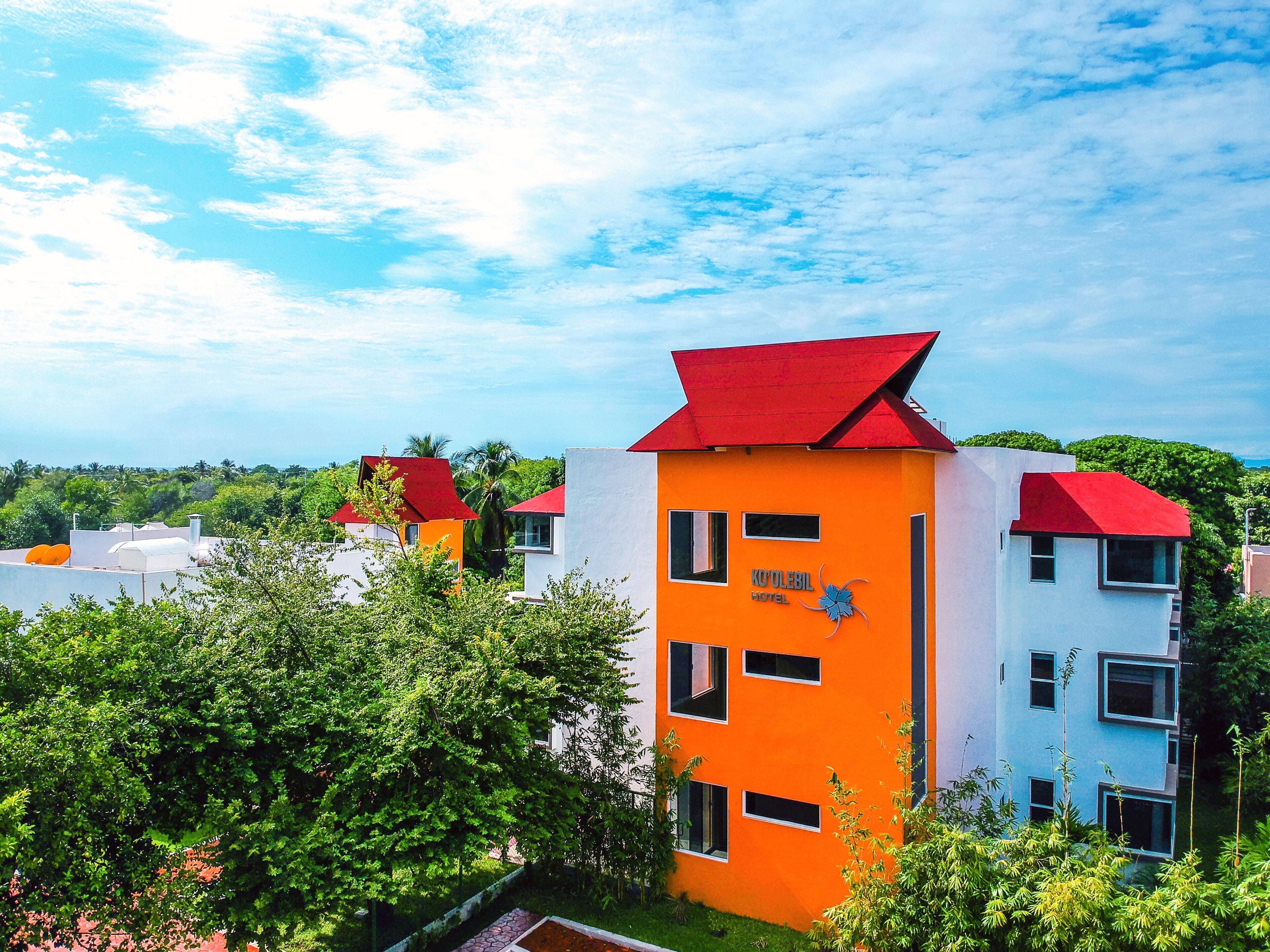 Voorkant van accommodatie