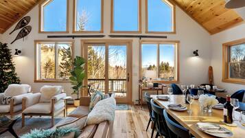 Smart TV, fireplace, video games, books