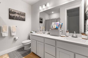 Hair dryer, towels
