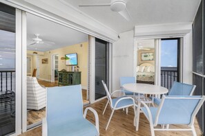 Condo, 2 Bedrooms | Outdoor dining - Spectacular Gulf Front Condo On The North End Of The Island 2 Bedroom Condo by RedAwning (Fort Myers Beach)