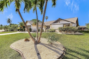 House, 3 Bedrooms | Property grounds - Beautiful Private Pool Home In-between Fort Myers Beach And Sanibel Island 3 Bedroom Home by RedAwning (Fort Myers)
