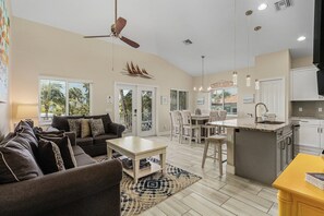 House, 3 Bedrooms | Living area - Welcome To 246 Delmar Ave - Vacation Rental 3 Bedroom Home by RedAwning (Fort Myers Beach)