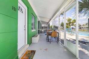 House, 2 Bedrooms | Terrace/patio - 171 Washington ~ Dune Our Thing ~ Unit A ~ Fabulous Pool Home! 2 Bedroom Home by RedAwning (Fort Myers Beach)