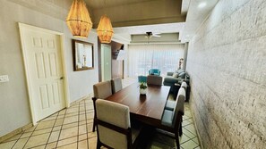 Dining - Spectacular 1 1/2 Bedroom Condo on Sandy Beach at Las Palmas Beachfront Resort 1 Condo by RedAwning (Puerto Peñasco)