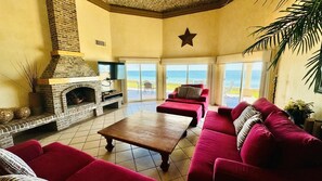Living area - Stunning 3 Bedroom Beach Villa on Sandy Beach at Las Palmas Beachfront ResortV18 3 Villa by RedAwning (Puerto Peñasco)