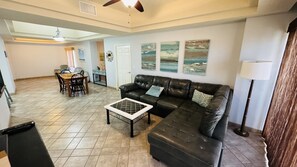 Condo, 2 Bedrooms | Living area - Beautiful 2 Bedroom Condo on the Sea of Cortez at Las Palmas Resort D-305 2 Condo by RedAwning (Puerto Peñasco)