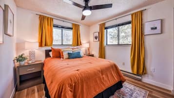 2 habitaciones, tabla de planchar con plancha y cuna de viaje