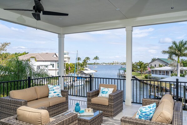 Balcony - Magnificent New Build Private Pool Home On The North Tip Of Fort Myers Beach! 5 Bedroom Home by RedAwning (Fort Myers Beach)