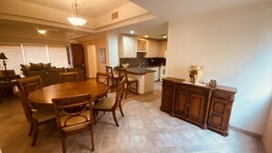 Condo, 1 Bedroom | Dining - Spectacular 2 Bedroom Condo on Sandy Beach at Las Palmas Resort B-201 1 Condo by RedAwning (Puerto Peñasco)