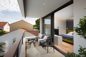 Villa, 3 chambres, piscine privée, vue sur la montagne | Balcon
