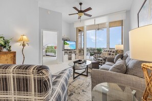 Condo, 2 Bedrooms | Living area - Palm Harbor Penthouse With Marina Views 2 Bedroom Condo by RedAwning (Fort Myers Beach)