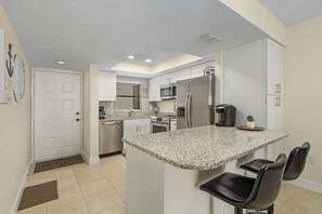 Private kitchen - Estero Cove 523 - Beautifully Updated!! 2 Bedroom Condo by RedAwning (Fort Myers Beach)
