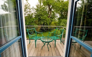 Classic-Doppelzimmer, eigenes Bad | Blick vom Balkon