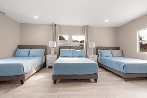 4 bedrooms, iron/ironing board, travel cot, free WiFi