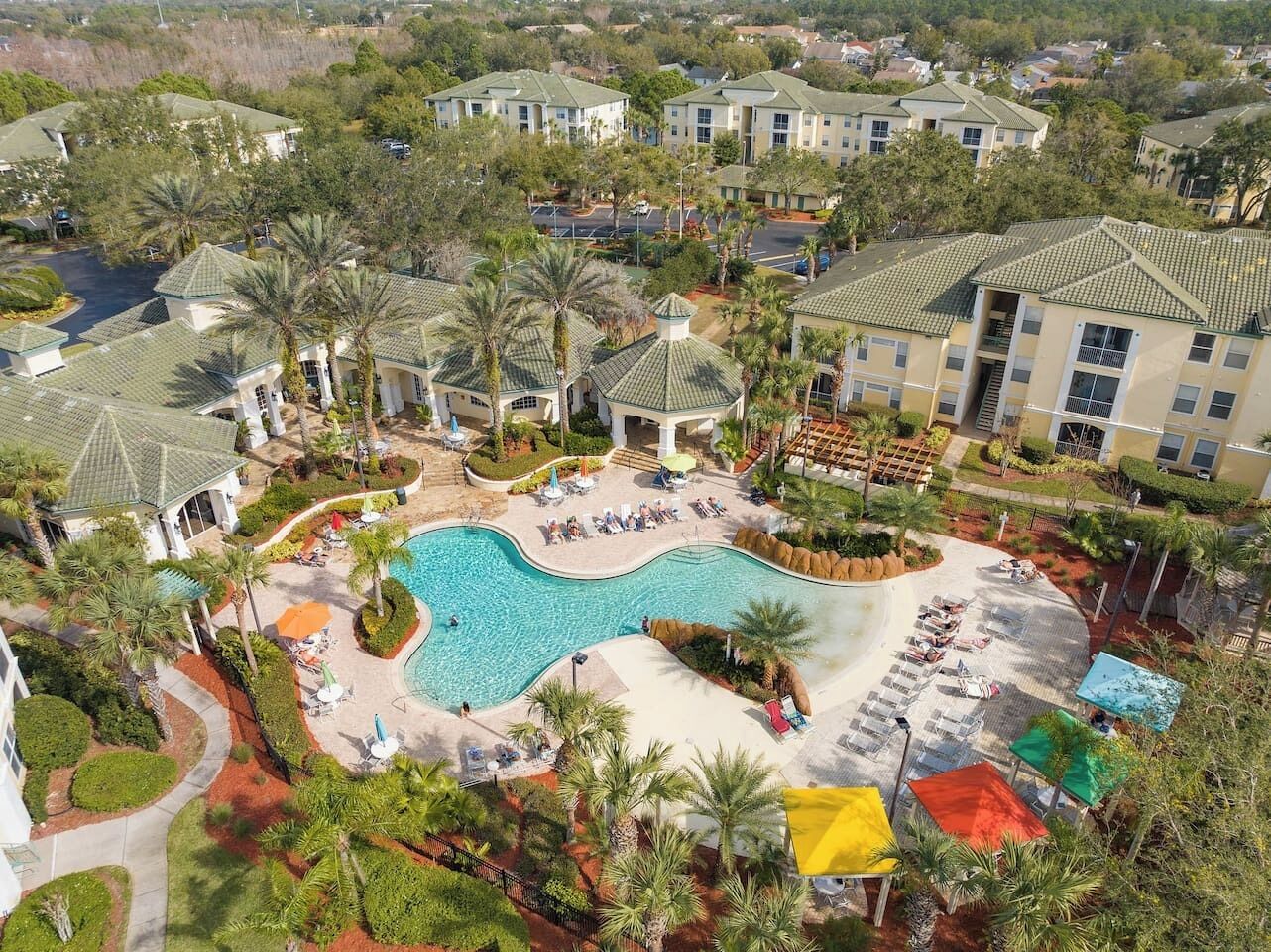 A heated pool