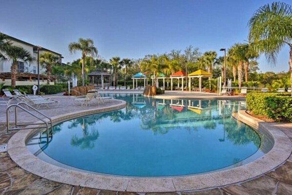 A heated pool