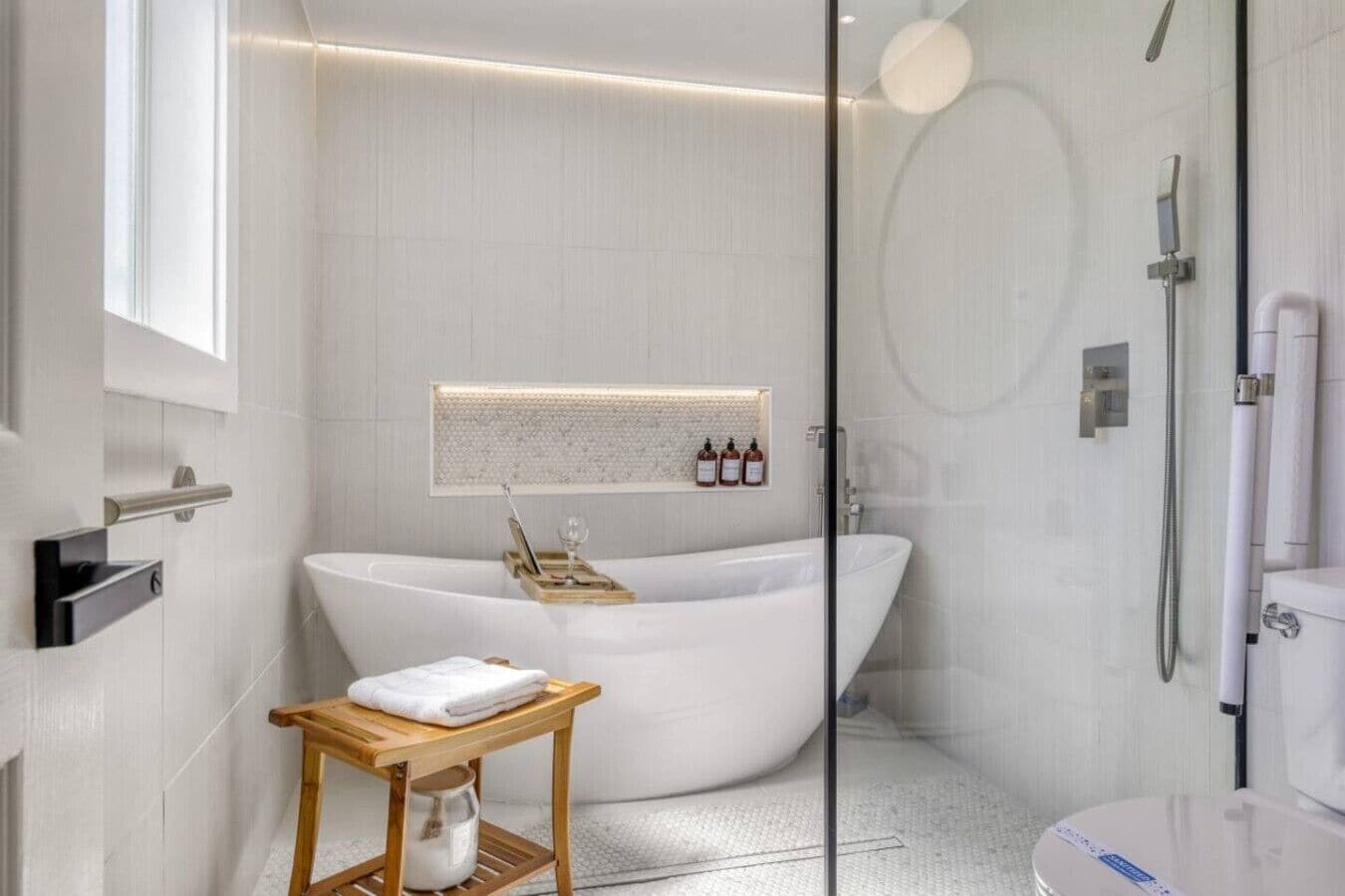 Shower, hair dryer, bidet