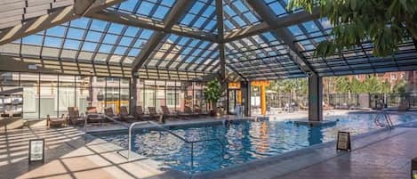 Indoor pool, outdoor pool