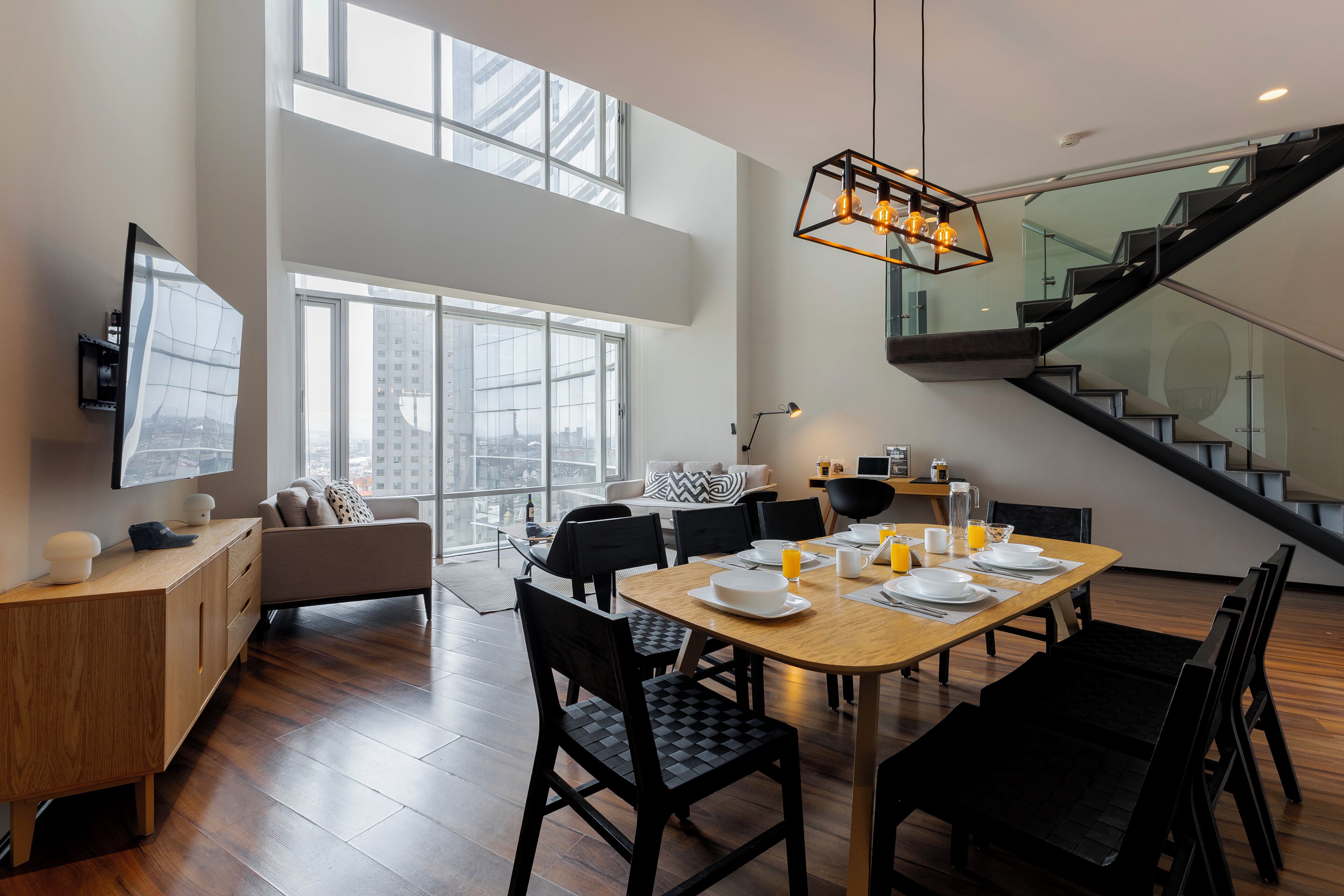 Appartement Duplex Premium, 3 chambres, vue ville | Salle à manger