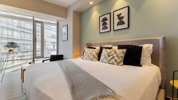 Luxury Apartment, 1 Bedroom, City View | 1 bedroom, premium bedding, down duvets, in-room safe