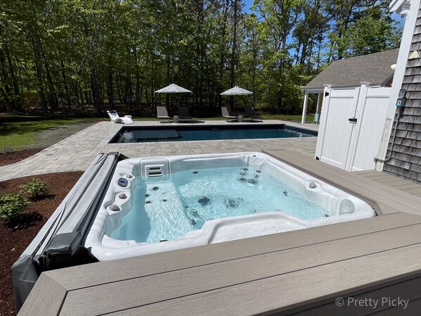 A heated pool