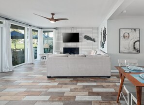 TV connectée, cheminée