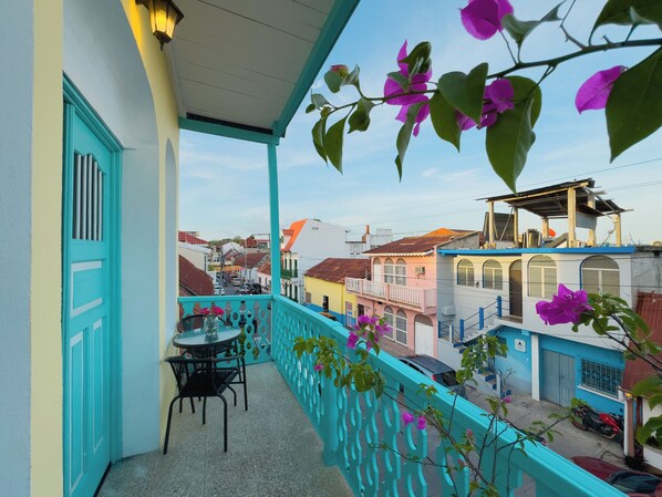 Doppelzimmer, 2 Doppelbetten | Balkon