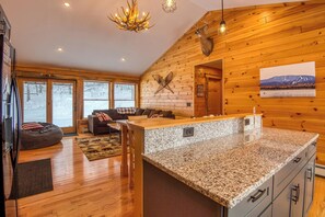 Interior - Timber Overlook - New construction log cabin with views of Rangeley Lake! (Rangeley)