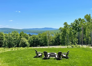 Property grounds - Timber Overlook - New construction log cabin with views of Rangeley Lake! (Rangeley)