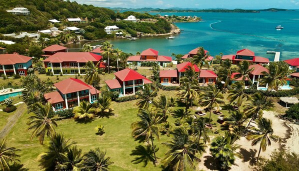 Exterior - On the beach, 4-bedroom villa (LE FRANCOIS)