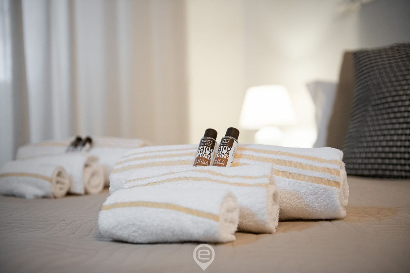 Dusch, hårtork, bidé och handdukar