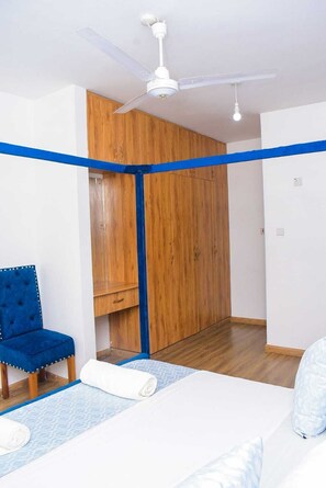 2 habitaciones, internet y ropa de cama