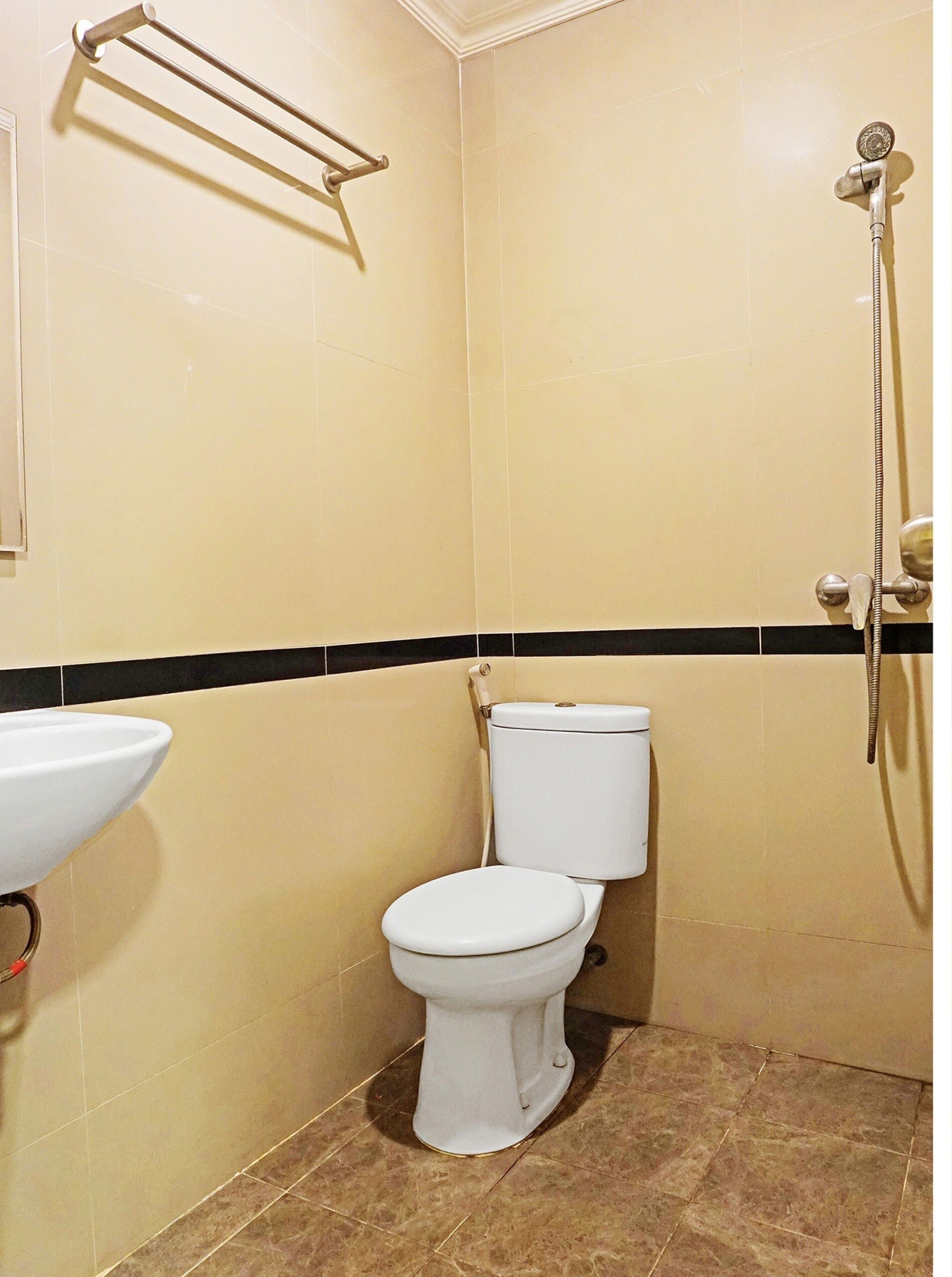 shower, rainfall showerhead, towels, toilet paper