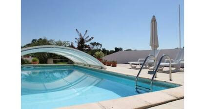 country house with swimming pool