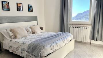 2 bedrooms, in-room safe, iron/ironing board, travel cot