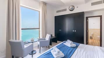 In-room safe, individually furnished, desk, bed sheets