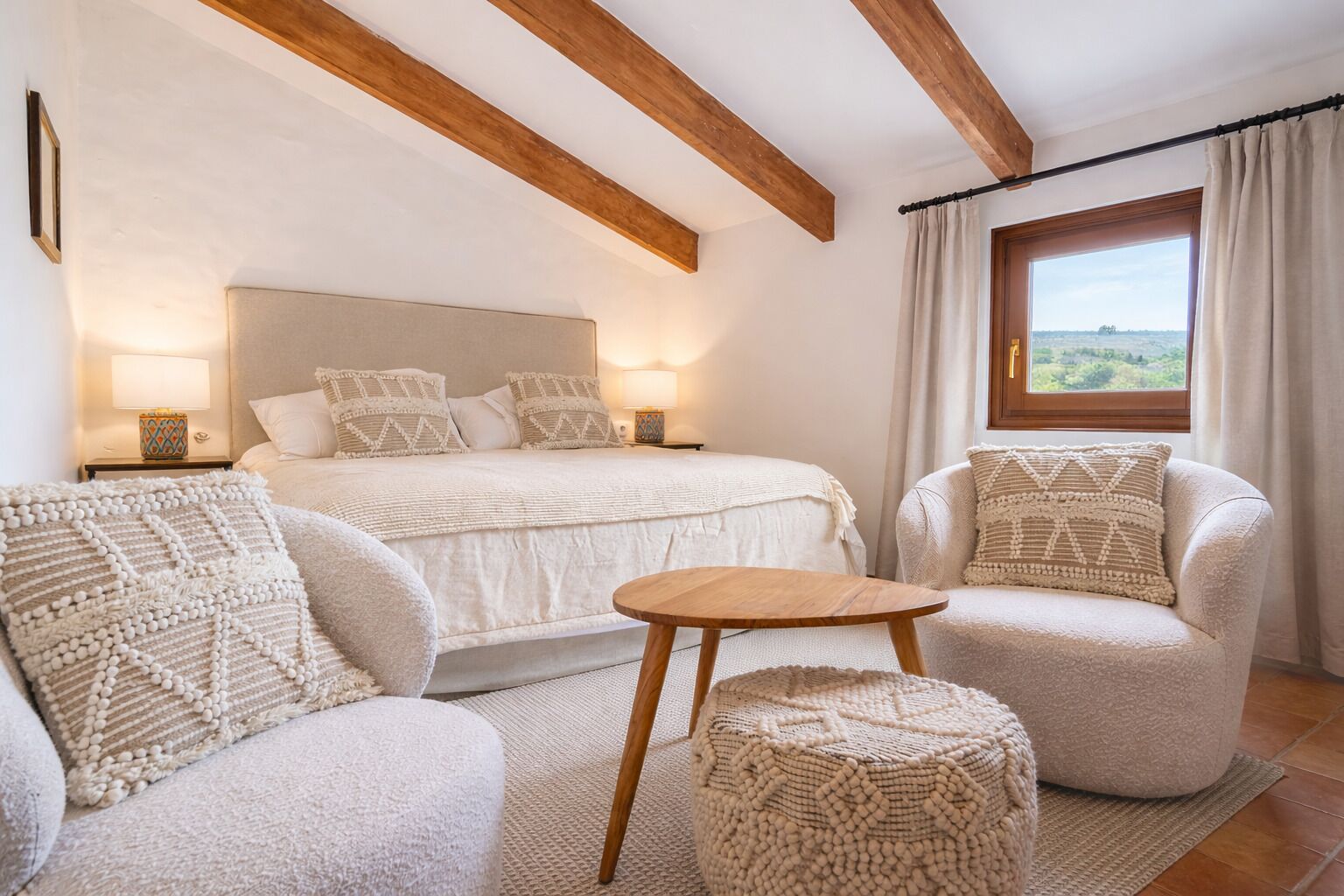 经典双人房 | 埃及棉床单、高档床上用品、客房内保险箱、特色装修