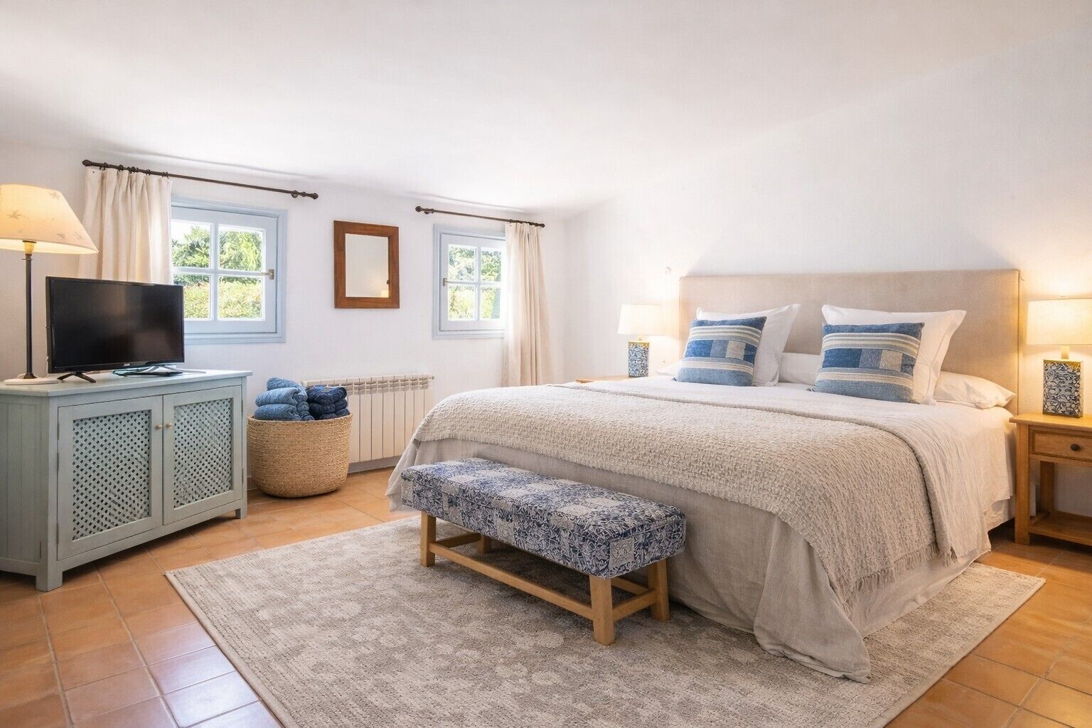 Habitación doble superior | Sábanas de algodón egipcio, ropa de cama de alta calidad, caja fuerte