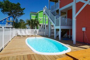 Et oppvarmet basseng