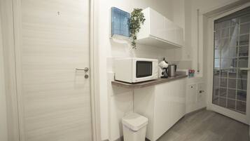 Grand réfrigérateur, micro-ondes, lave-vaisselle, grille-pain