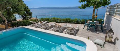 A heated pool