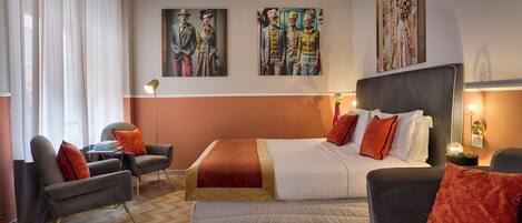 Frette Italian sheets, premium bedding, down duvets, pillow-top beds