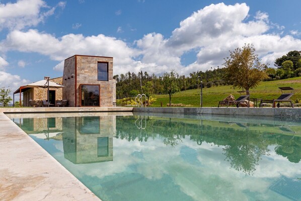 A heated pool