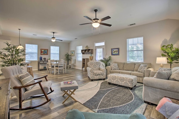 Waveland Vacation Rental | 3BR | 2BA | Steps Required for Access | 1,758 Sq Ft