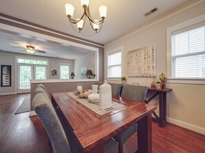 Dining - 3-Story (3BR) Gem—Walk to BofA Stadium & South End! (Charlotte)