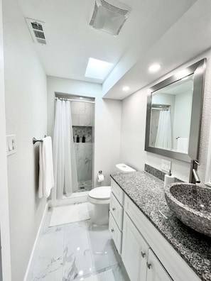 Hair dryer, towels