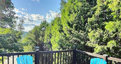 Chalet chez Toutou with spa, sauna and swimming pool