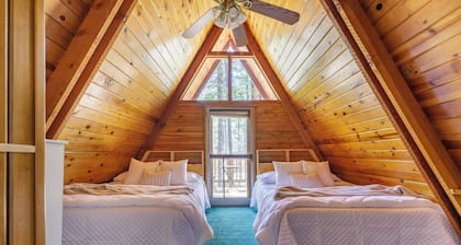 One of a Kind A-Frame with Cathedral Ceilings in Prestigious Gated Country Club