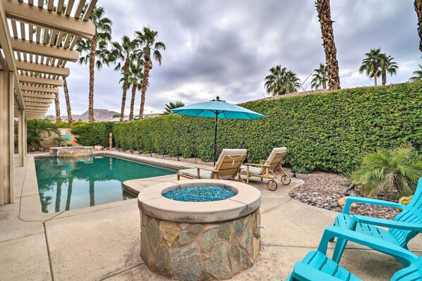 A heated pool